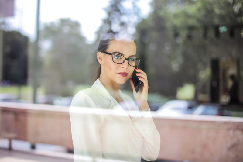 Woman with phone
