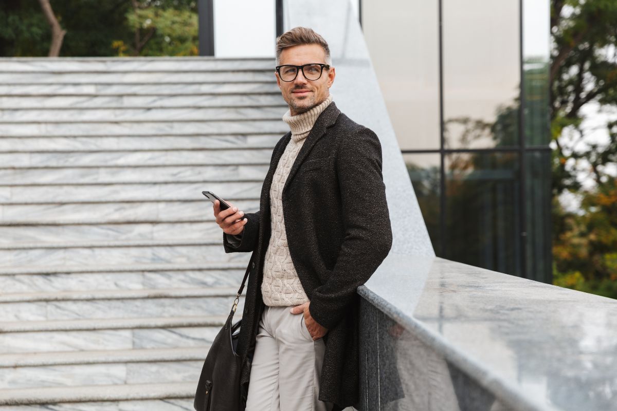 Man with smartphone